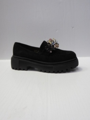 Mokasyny damskie na koturnie (36-41) 8007 BLACK