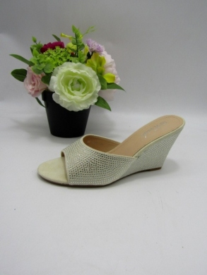 Klapki damskie na koturnie (36-41) B-6003 BEIGE