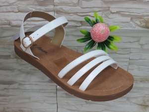 Sandały damskie na płaskim (36-41) W2855 WHITE