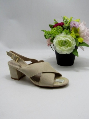 Sandały damskie na obcasie (36-41) LE-530 BEIGE