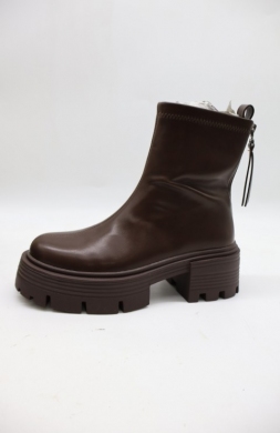 Botki damskie na obcasie (36-41) AM7566 BROWN