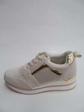 Sportowe Damskie na koturnie (36-41) 0260 BEIGE