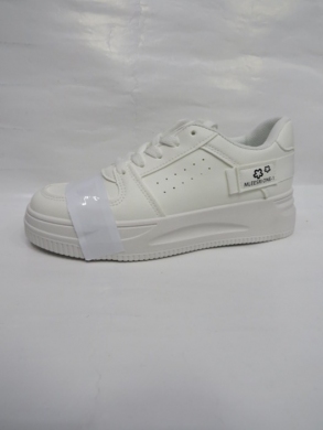 Buty sportowe damskie na płaskim (36-41) 6821-28 WH/BLACK