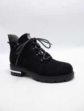 Botki damskie ocieplane na obcasie (36-41) H2253A BLACK