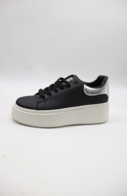Buty sportowe damskie na płaskim (36-41) 680 BL/SILVER