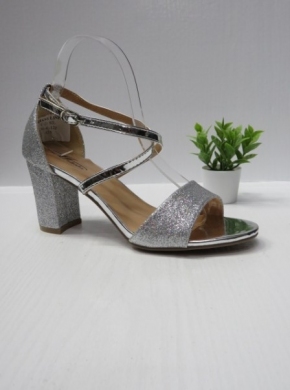 Sandały damskie na obcasie (36-41) C-20 SILVER