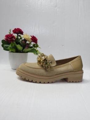 Mokasyny damskie na płaskim (36-41) W233 BEIGE