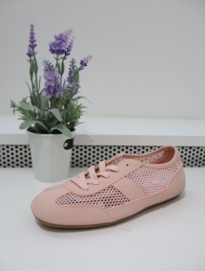 Buty sportowe damskie na płaskim (36-41) 6539 PINK