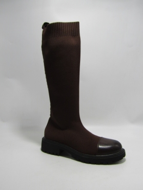 Kozaki damskie na płaskim (36-41) HQ 316 BROWN