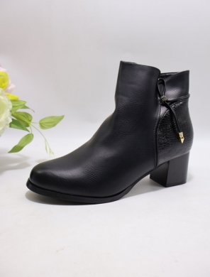 Botki damskie ocieplane na obcasie (36-41) LT682-1 BLACK
