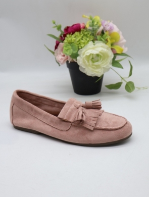 Mokasyny damskie na płaskim (36-41) D175 PINK