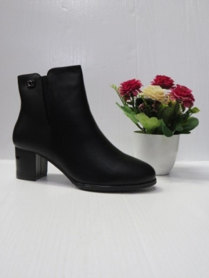 Botki damskie ocieplane na obcasie (36-41) X3707 BLACK