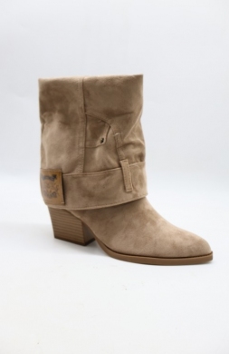 Botki damskie na obcasie (36-41) BM237 KHAKI