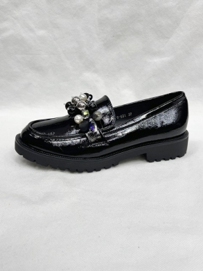 Mokasyny damskie na płaskim (36-41) 631 BLACK