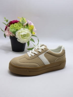 Buty sportowe damskie na płaskim (36-41) C670 KHAKI