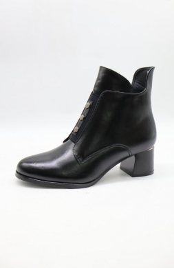 Botki damskie ocieplane na obcasie (36-41) YCC-153 BLACK