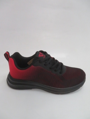 Buty sportowe damskie na płaskim (36-41) T2176 BLACK/RED