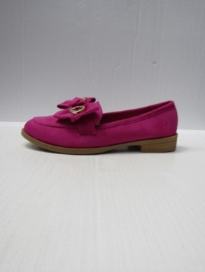 Mokasyny damskie na płaskim (36-41) QO-1630 FUSHIA