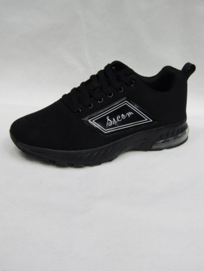Buty sportowe młodzieżowe (36-41) SM118-5 BLA/WHITE