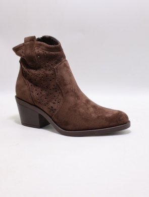 Botki damskie na obcasie (36-41) H258 BROWN