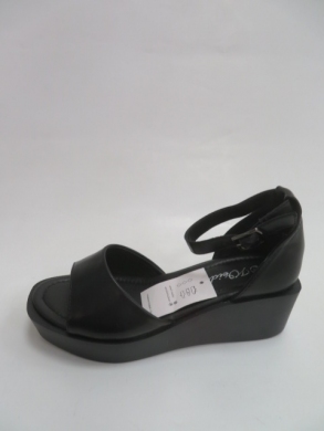 Sandały damskie na koturnie (36-41) 0-104 BLACK