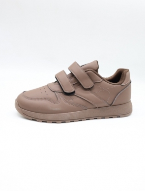 Buty sportowe damskie na płaskim (39-42) DH013 BROWN