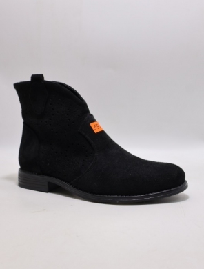 Botki damskie na płaskim (36-41) H201 BLACK