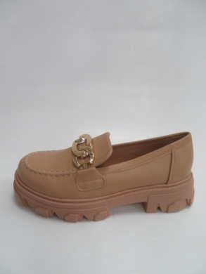 Mokasyny damskie na płaskim (36-41) G6135 CAMEL