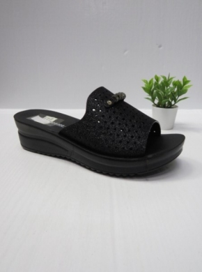 Klapki damskie na koturnie (36-41) 999-58 BLACK
