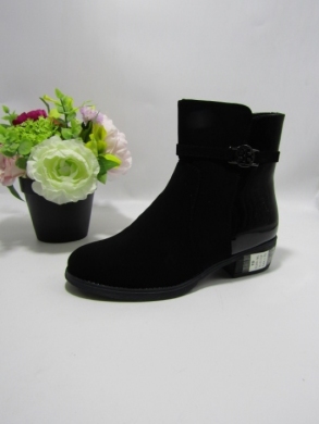 Botki damskie na płaskim (36-41) SG881 BLACK
