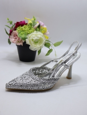 Sandały damskie na szpilce (36-41) BO-220 SILVER