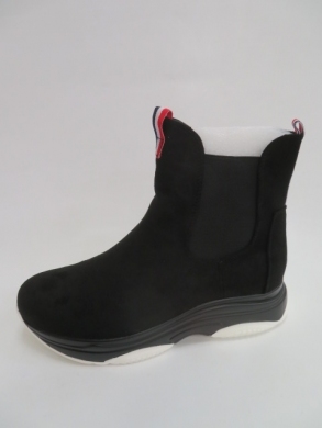 Botki damskie jesienne na płaskim (36-41) 992 BLACK