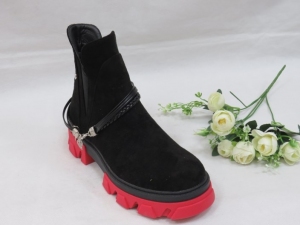 Botki damskie ocieplane na koturnie (36-41) NC1269 BLACK