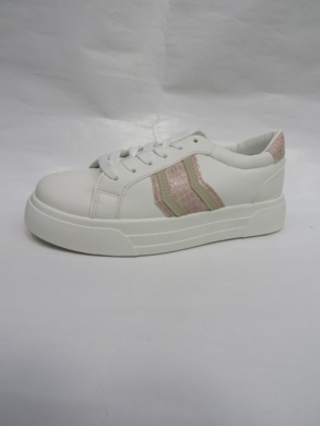 Buty sportowe damskie na płaskim (36-41) D2215 WHITE/PINK