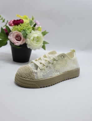 Buty sportowe damskie na płaskim (36-41) SG-225 BEIGE