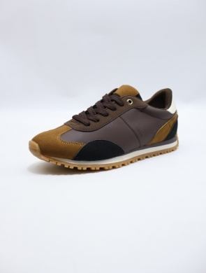 Buty sportowe damskie na płaskim (36-41) 6450 BROWN