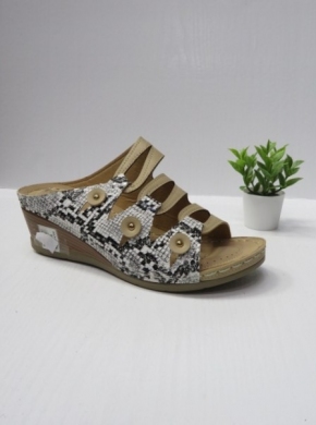 Klapki damskie na koturnie (36-41) HC-2014 BEIGE