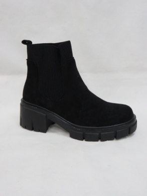 Botki damskie na płaskim (36-41) HBL-50 BLACK