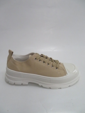 Trampki damskie na koturnie (36-41) AB870 KHAKI