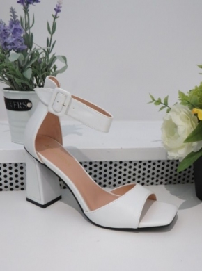 Sandały damskie na obcasie (36-41) X8195 WHITE