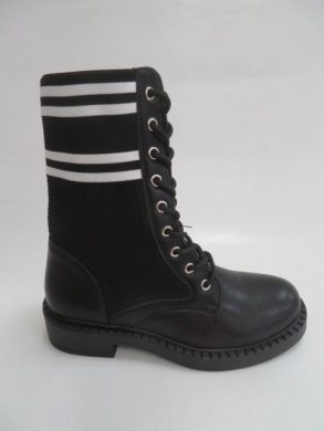 Botki damskie jesienne na płaskim (36-41) HQ290 BLACK