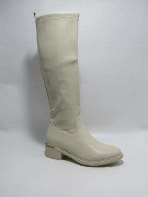 Kozaki damskie ocieplane na płaskim (36-41) W-77 BEIGE
