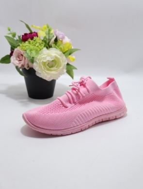Buty sportowe damskie na płaskim (36-41) A-5 BE/PINK