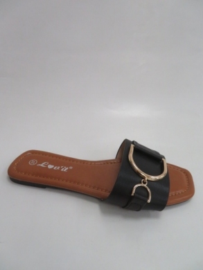 Klapki damskie na płaskim (36-41) FB198 BLACK