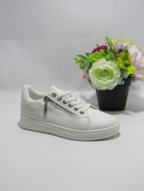 Buty sportowe damskie na płaskim (36-41) SJ2291-2 WH/SILVER