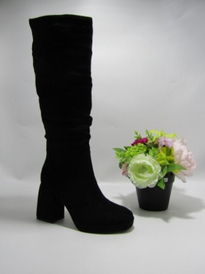 Kozaki damskie na obcasie (36-41) 188-122 BLACK