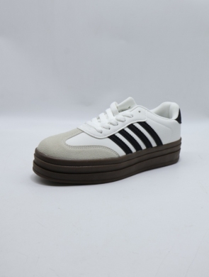 Buty sportowe damskie na płaskim (36-41) AD672 GREY/BLACK