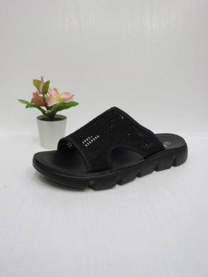 Klapki damskie na płaskim (36-41) J-9 BLACK