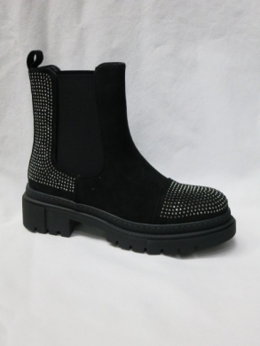 Botki damskie na płaskim (36-41) J176 BLACK