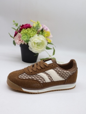 Buty sportowe damskie na płaskim (36-41) 8-260 BROWN